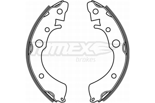 Brake Shoe Set TOMEX Brakes TX 21-35