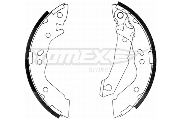 Brake Shoe Set TOMEX Brakes TX 21-36