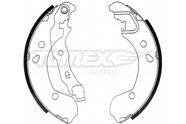 Комплект гальмівних колодок TOMEX Brakes TX 21-48