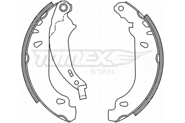 Brake Shoe Set TOMEX Brakes TX 21-52