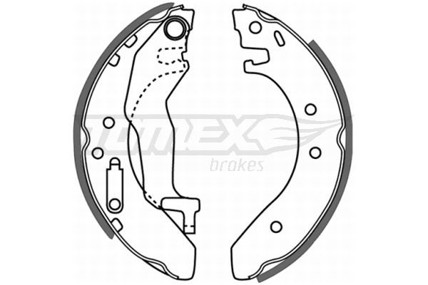 Brake Shoe Set TOMEX Brakes TX 21-54