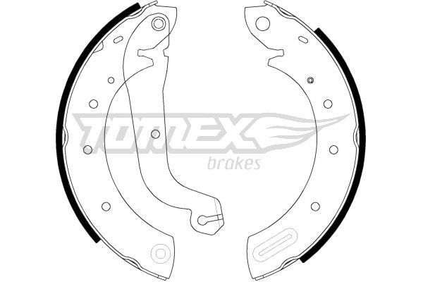 Brake Shoe Set TOMEX Brakes TX 21-60