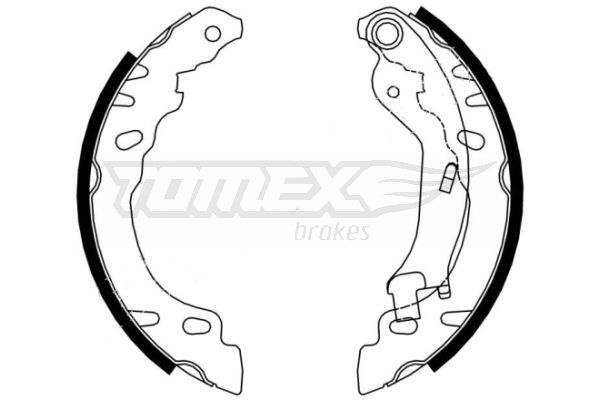 Brake Shoe Set TOMEX Brakes TX 21-61