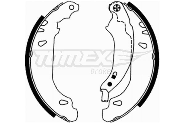 Stabdžių trinkelių komplektas TOMEX Brakes TX 21-65