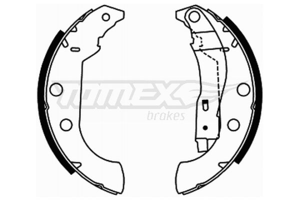 Stabdžių trinkelių komplektas TOMEX Brakes TX 21-67