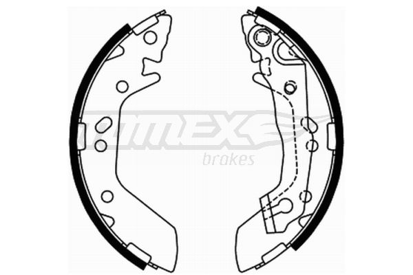 Stabdžių trinkelių komplektas TOMEX Brakes TX 21-70