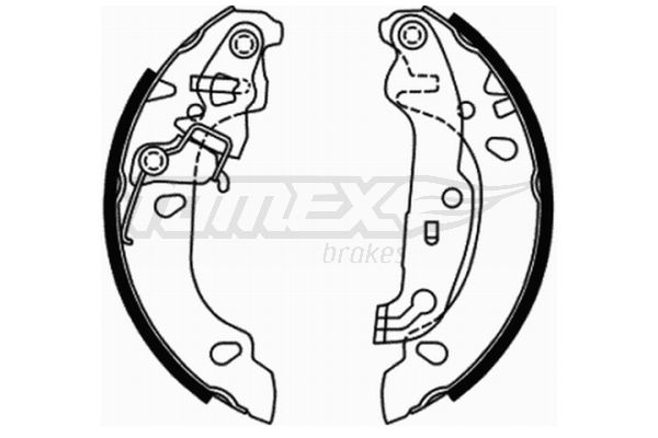 Stabdžių trinkelių komplektas TOMEX Brakes TX 21-71