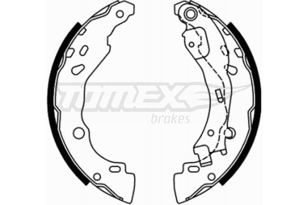 Комплект гальмівних колодок TOMEX Brakes TX 21-77