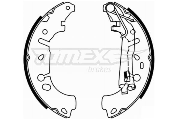 Brake Shoe Set TOMEX Brakes TX 21-85