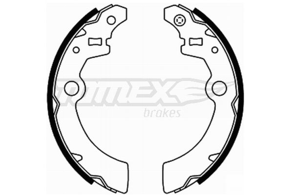 Brake Shoe Set TOMEX Brakes TX 21-91