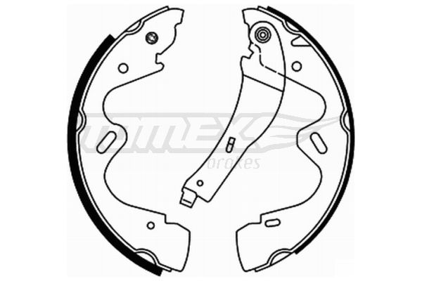 Brake Shoe Set TOMEX Brakes TX 22-01