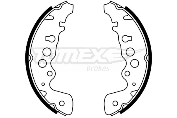 Brake Shoe Set TOMEX Brakes TX 22-04