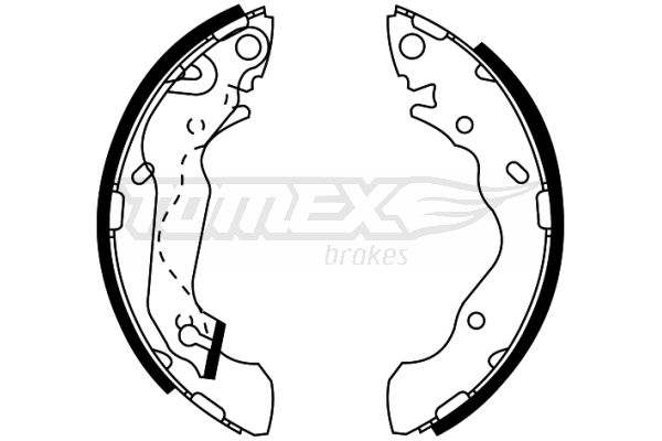 Brake Shoe Set TOMEX Brakes TX 22-05