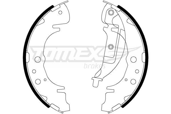 Brake Shoe Set TOMEX Brakes TX 22-06