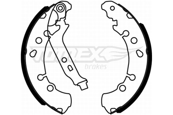 Brake Shoe Set TOMEX Brakes TX 22-17