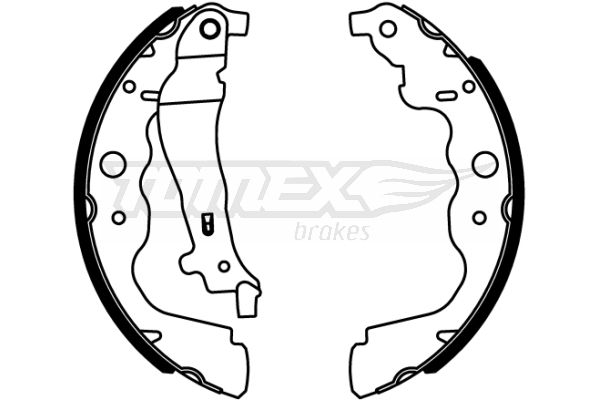 Brake Shoe Set TOMEX Brakes TX 22-18