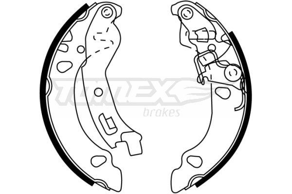 Brake Shoe Set TOMEX Brakes TX 22-36