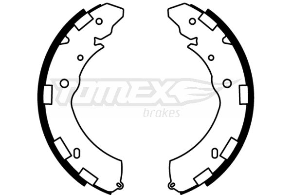 Комплект гальмівних колодок TOMEX Brakes TX 22-37