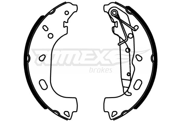 Brake Shoe Set TOMEX Brakes TX 22-57