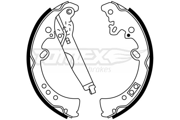 Brake Shoe Set TOMEX Brakes TX 22-76