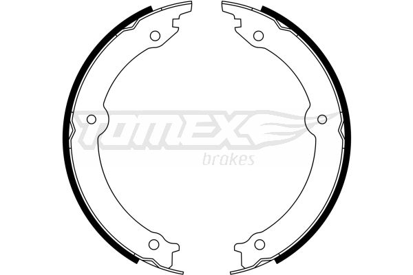 Stabdžių trinkelių komplektas, stovėjimo stabdis TOMEX Brakes TX 23-33