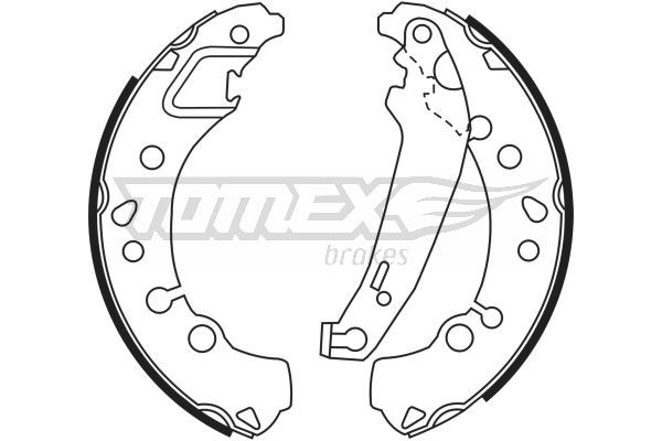 Brake Shoe Set TOMEX Brakes TX 23-45