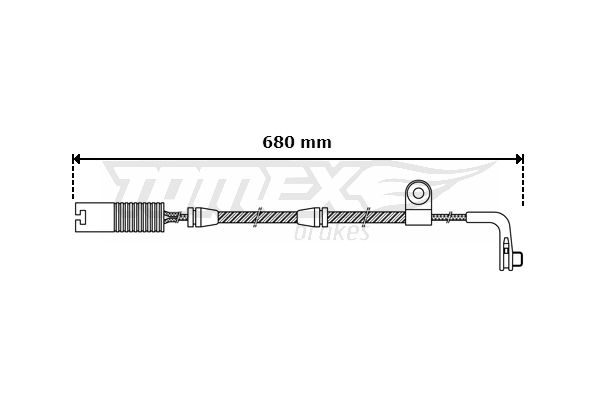 Warning Contact, brake pad wear TOMEX Brakes TX 30-46