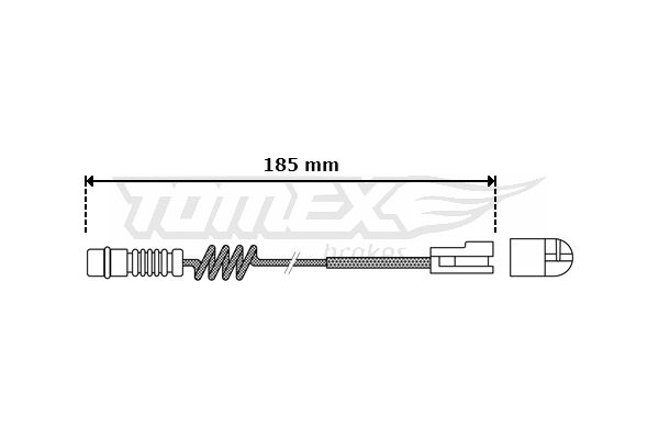 Конт. попер. сигналу, знос гальм. накл. TOMEX Brakes TX 30-54