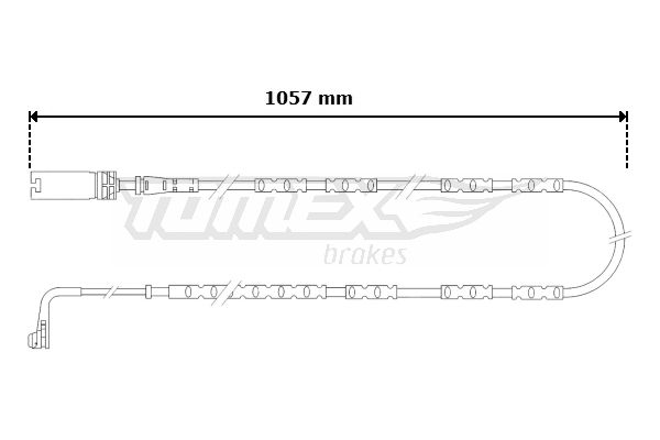 Įspėjimo kontaktas, stabdžių trinkelių susidėvėjimas TOMEX Brakes TX 30-57