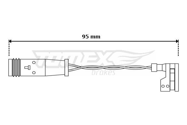 Įspėjimo kontaktas, stabdžių trinkelių susidėvėjimas TOMEX Brakes TX 30-66