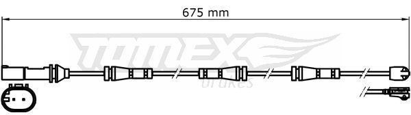 Įspėjimo kontaktas, stabdžių trinkelių susidėvėjimas TOMEX Brakes TX 31-35