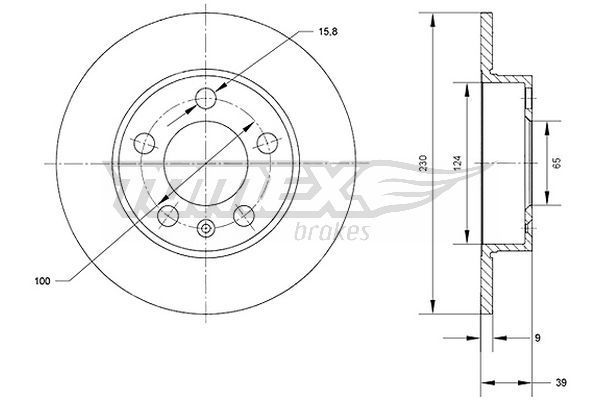 Гальмівний диск TOMEX Brakes TX 70-01