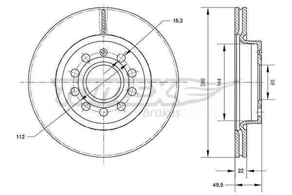 Гальмівний диск TOMEX Brakes TX 70-30