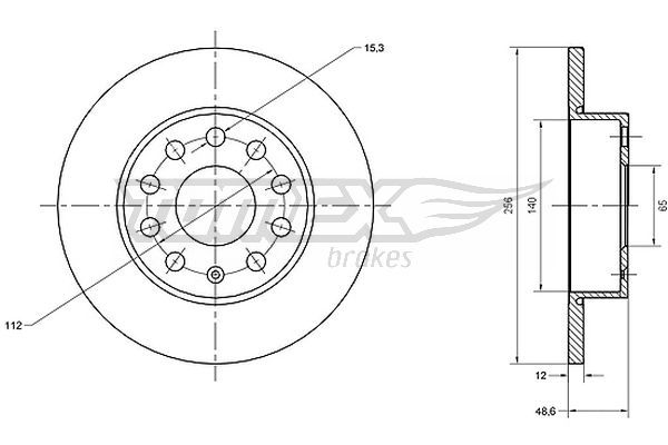 Гальмівний диск TOMEX Brakes TX 70-79