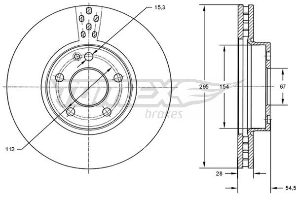 Brake Disc TOMEX Brakes TX 72-91