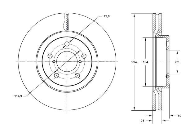 Stabdžių diskas TOMEX Brakes TX 72-96