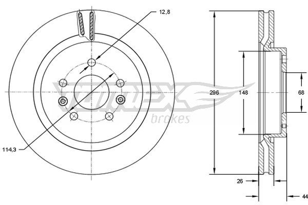 Stabdžių diskas TOMEX Brakes TX 72-99