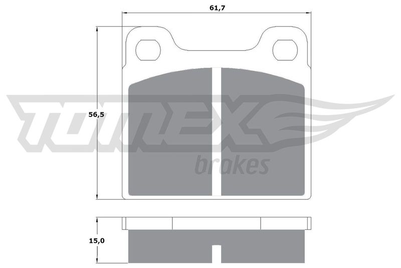 Brake Pad Set, disc brake TOMEX Brakes TX 10-19