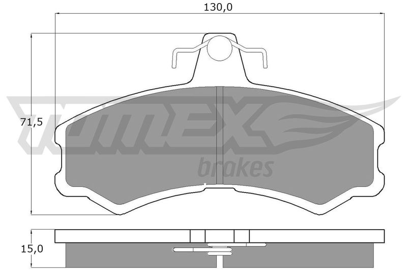 Brake Pad Set, disc brake TOMEX Brakes TX 10-45