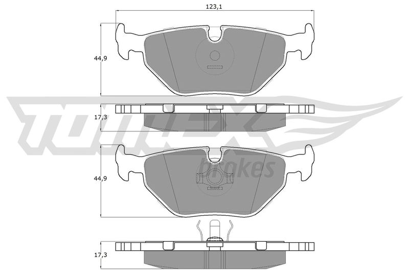 Brake Pad Set, disc brake TOMEX Brakes TX 10-70