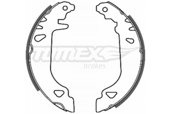 Brake Shoe Set TOMEX Brakes TX 20-19