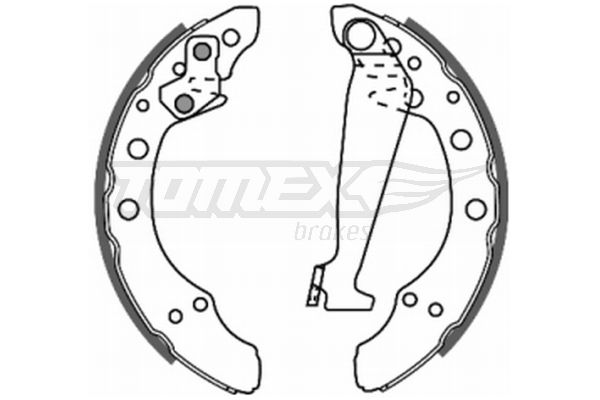 Stabdžių trinkelių komplektas TOMEX Brakes TX 20-86