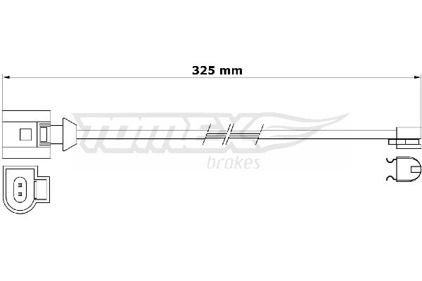 Warning Contact, brake pad wear TOMEX Brakes TX 31-26