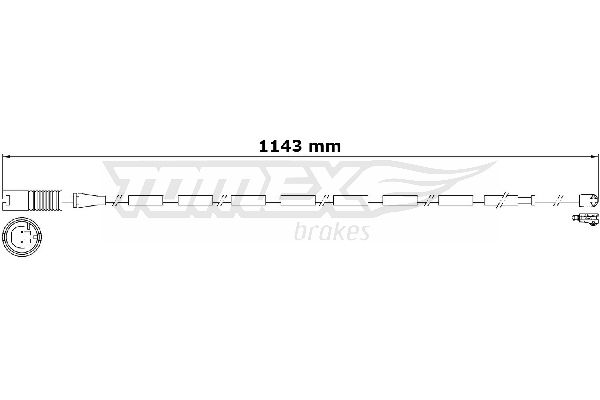 Įspėjimo kontaktas, stabdžių trinkelių susidėvėjimas TOMEX Brakes TX 31-29