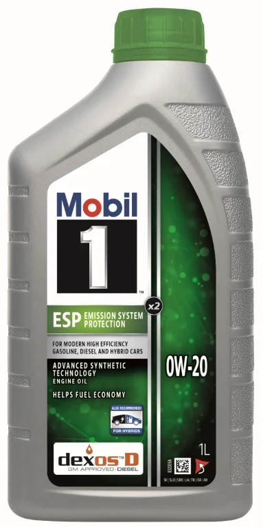 Variklinė alyva MOBIL 0W20 MOBIL 1 ESP X2 1L