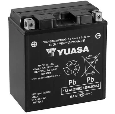 Starterio akumuliatorius YUASA YTX20CH-BS