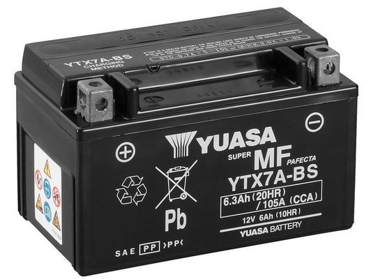 Стартерний акумулятор YUASA YTX7A-BS
