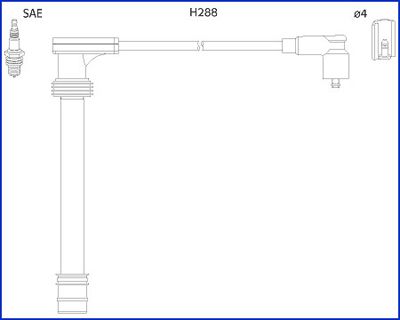 Ignition Cable Kit HITACHI 134518