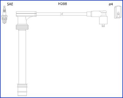 Uždegimo laido komplektas HITACHI 134518