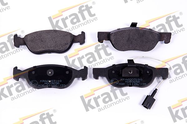 Brake Pad Set, disc brake KRAFT Automotive 6003180